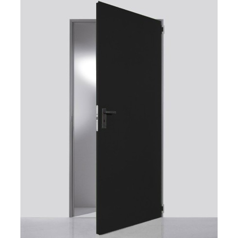 PORTE METALLIQUE 1V 900X2100 NOIR NINZ