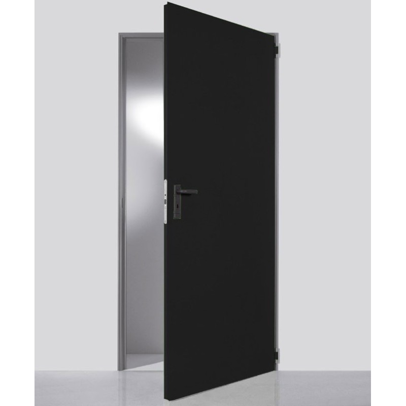 PORTE METALLIQUE 1V 900X2100 NOIR NINZ