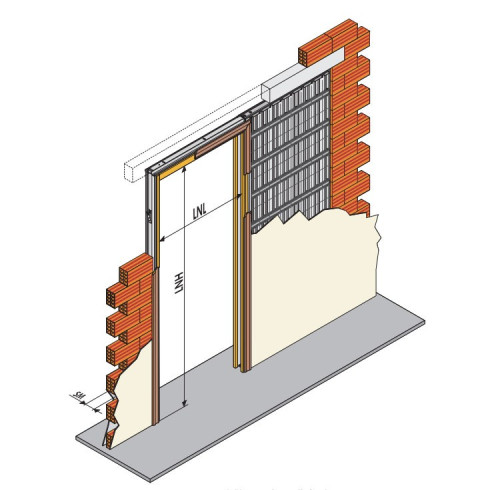 CONTRE CHASSIS 1V 800X2100X105 DIERRE