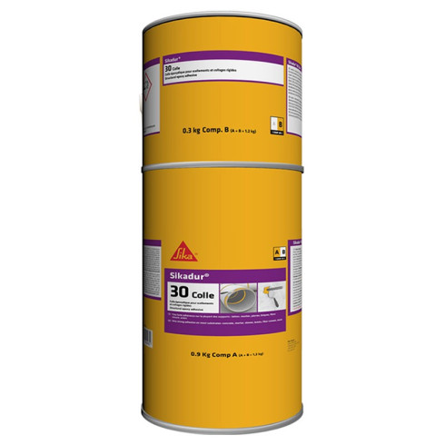 Colle epoxydique pour scellements et collages rigides-Sikadur 30 Colle-6kg