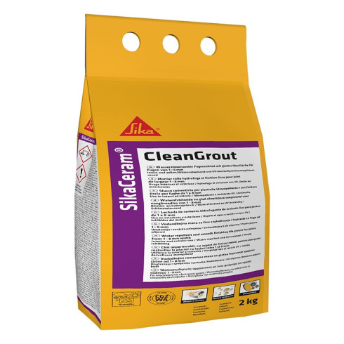 Mortier de jointoiement- SikaCeram CleanGrout - Joints 1 à 8 mm Gris clair
