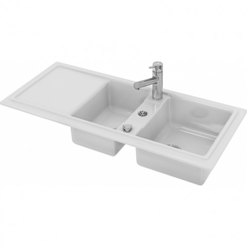 Evier de cuisine 116x50 Cassia Blanc DURAVIT