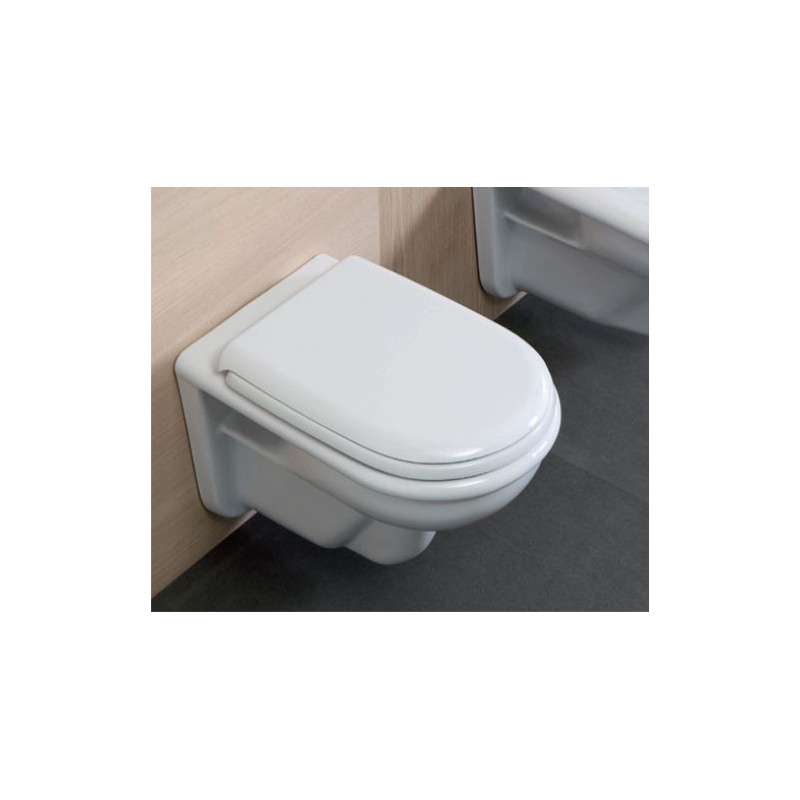 Abattant wc design en thermodur fally - blanc - Conforama